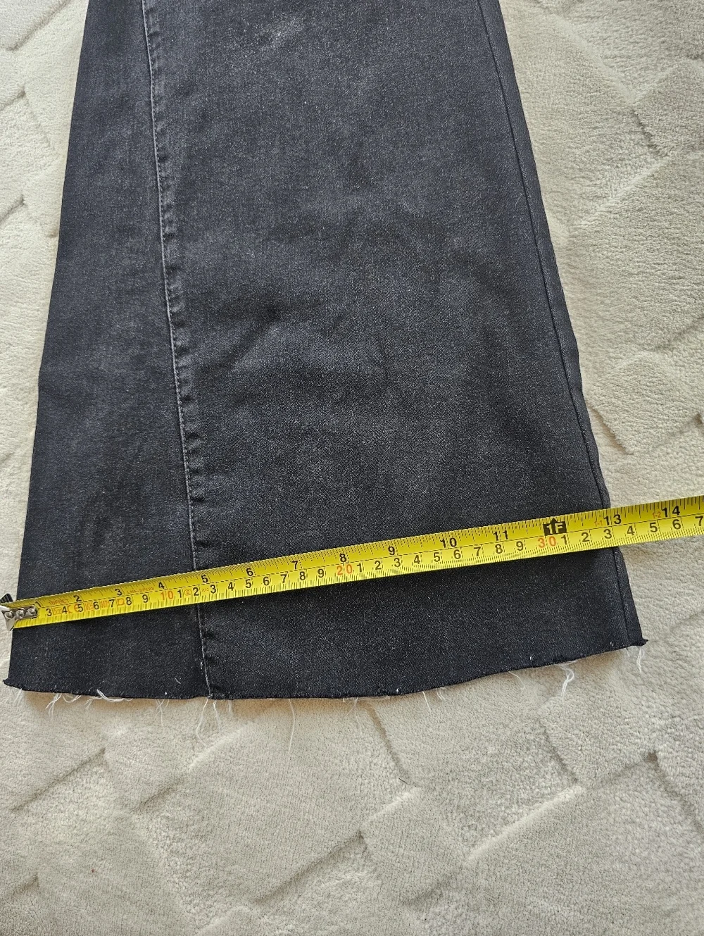 Free People Super Flare Wide-Leg Jeans Womens 30 Pull On Stretch Denim Black